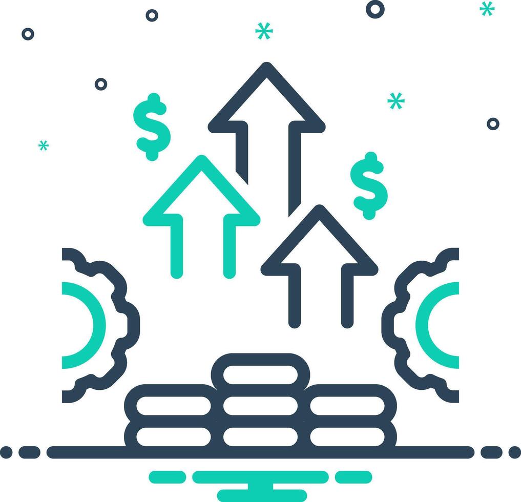 Mix icon for potential vector