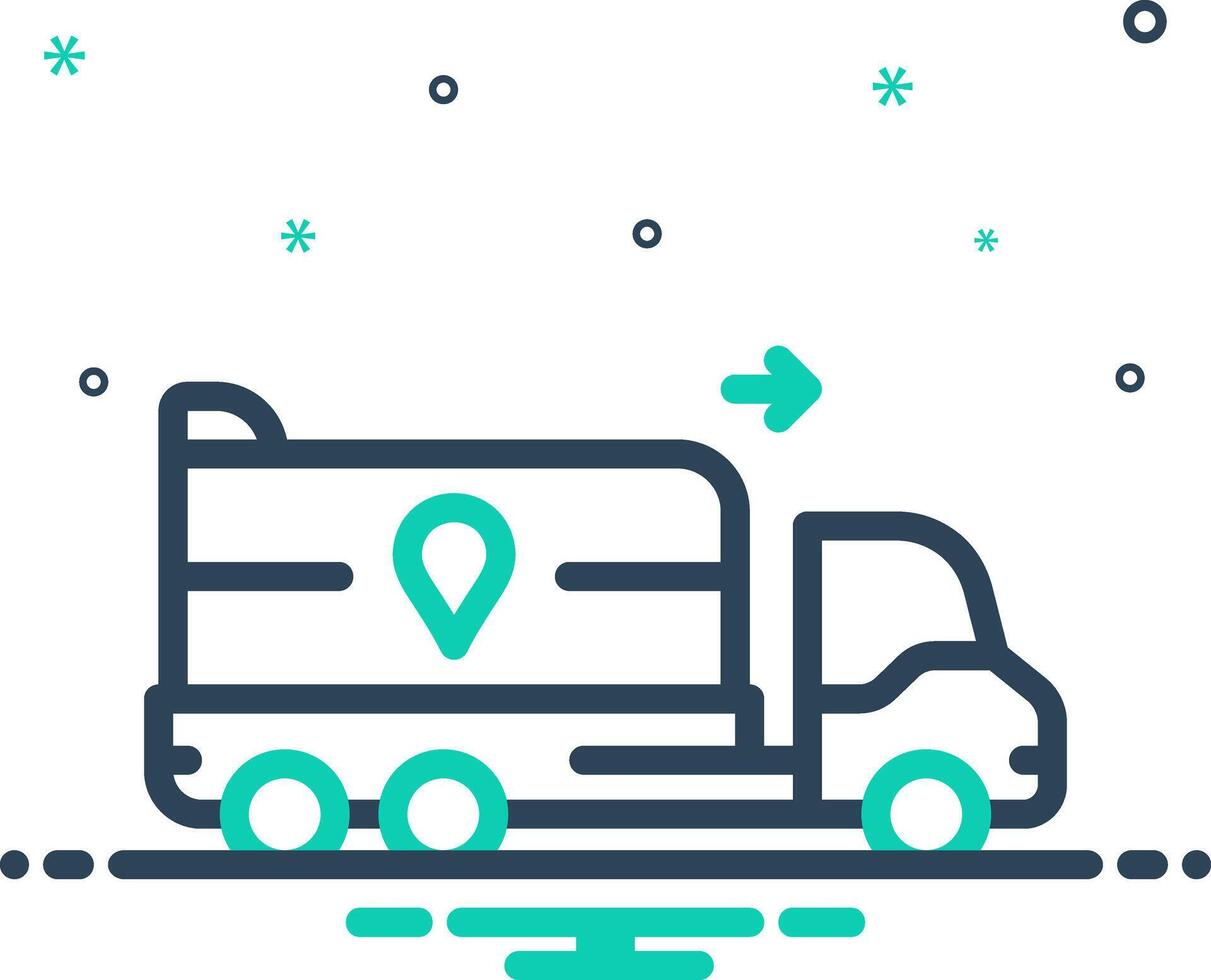 Mix icon for logistics vector