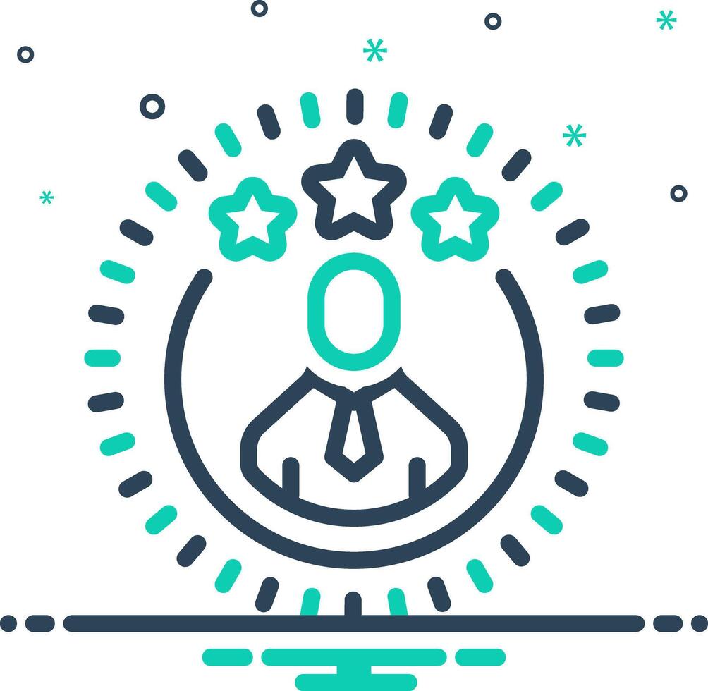 Mix icon for reputation vector