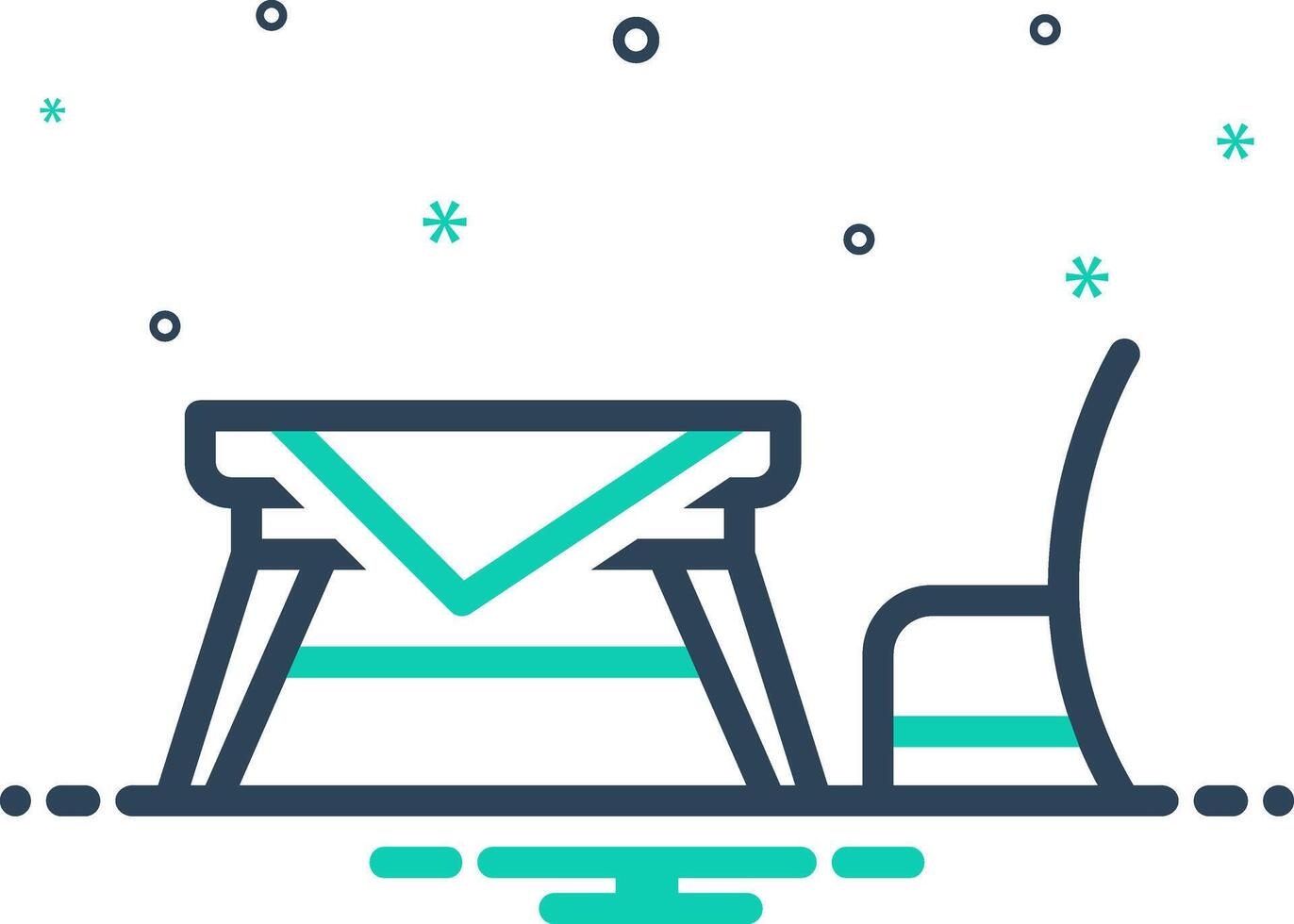 Mix icon for table vector