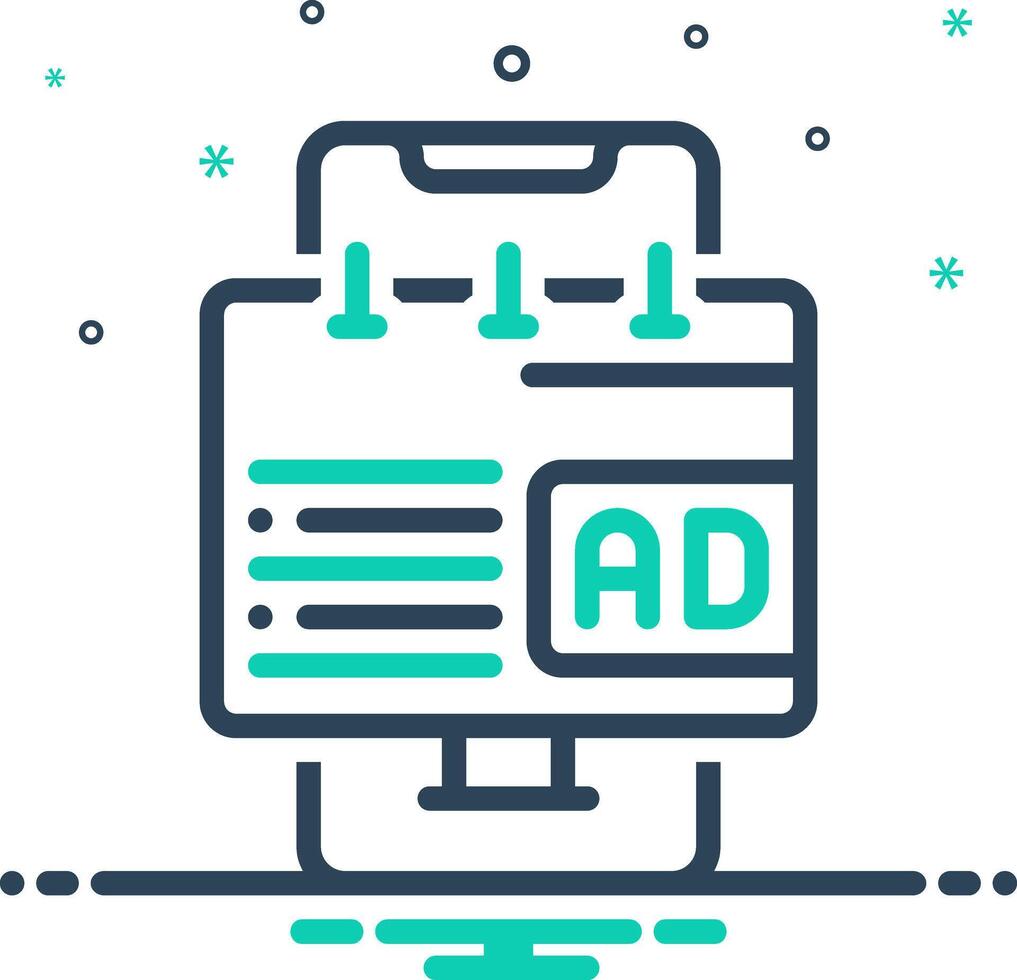 Mix icon for advertising vector