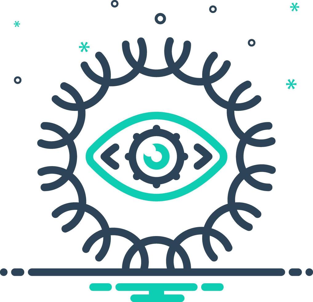 Mix icon for vision vector