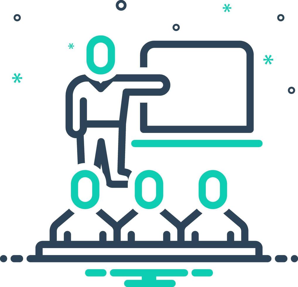 Mix icon for group class vector