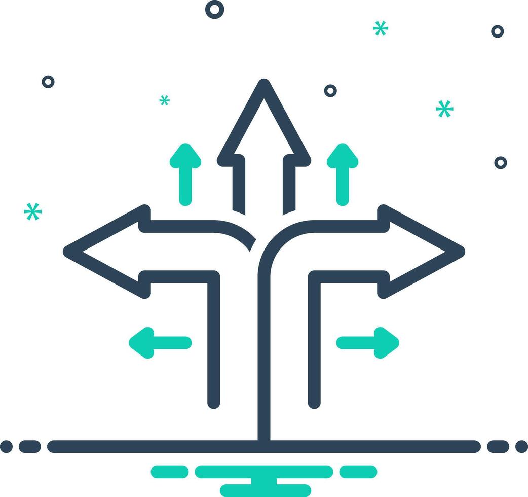 Mix icon for direction vector