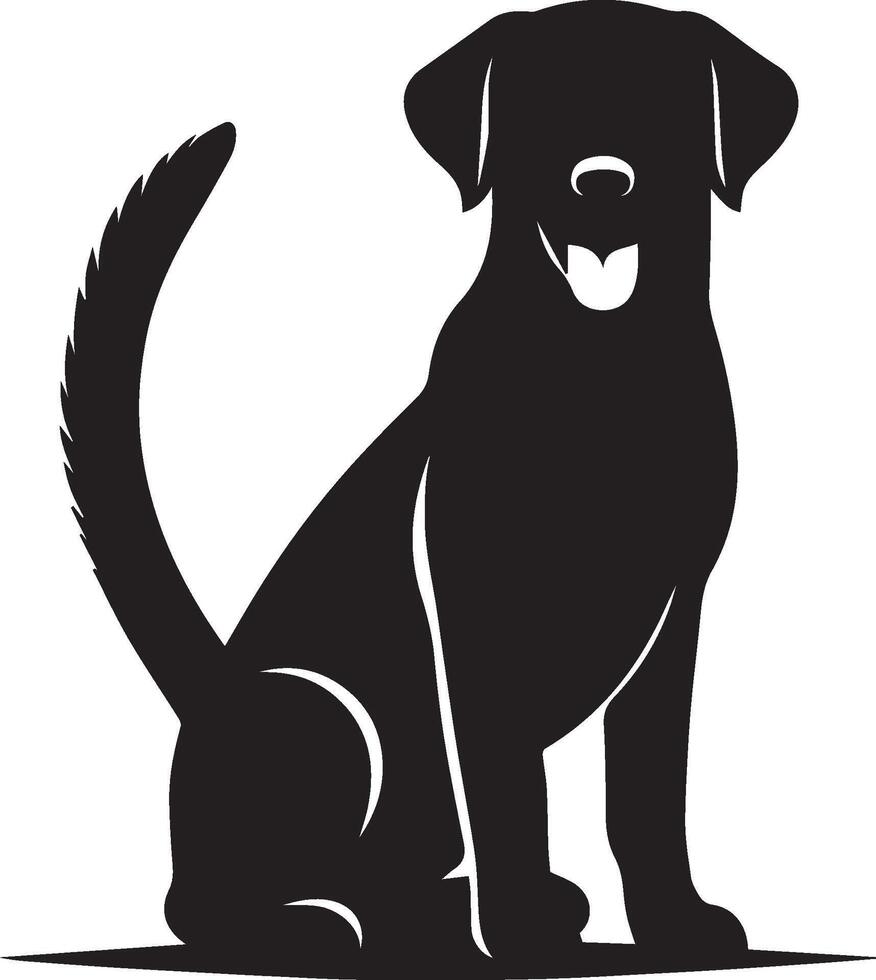 Dog silhouette set. Dog illustration vector
