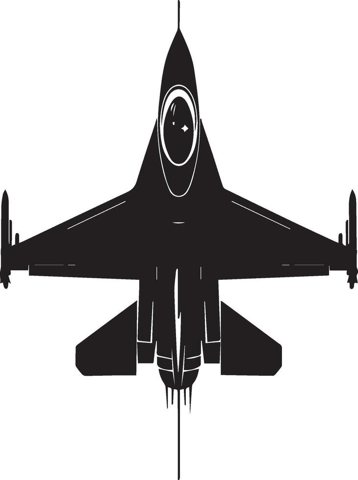 combatiente avión silueta aislado en blanco antecedentes. combatiente avión logo vector