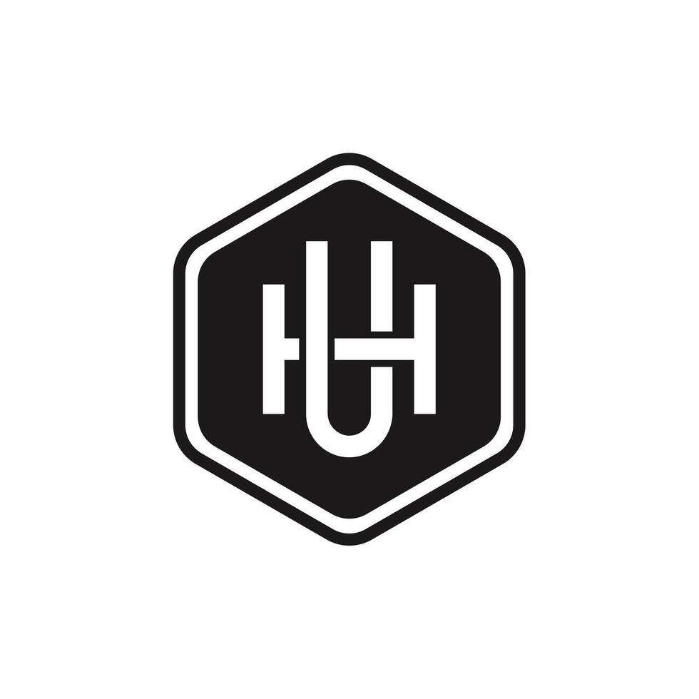 letra Oh o hu Insignia logo vector