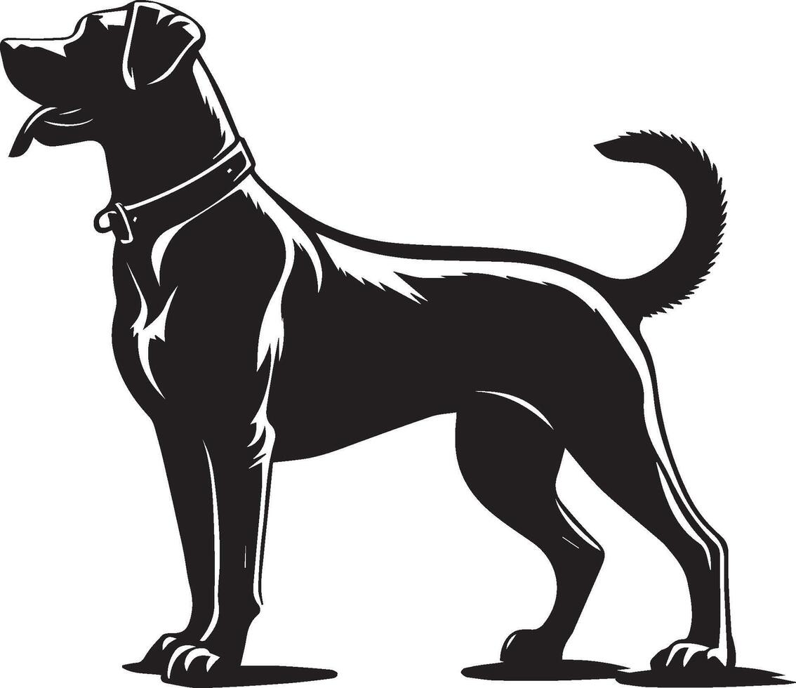 Dog silhouette set. Dog illustration vector