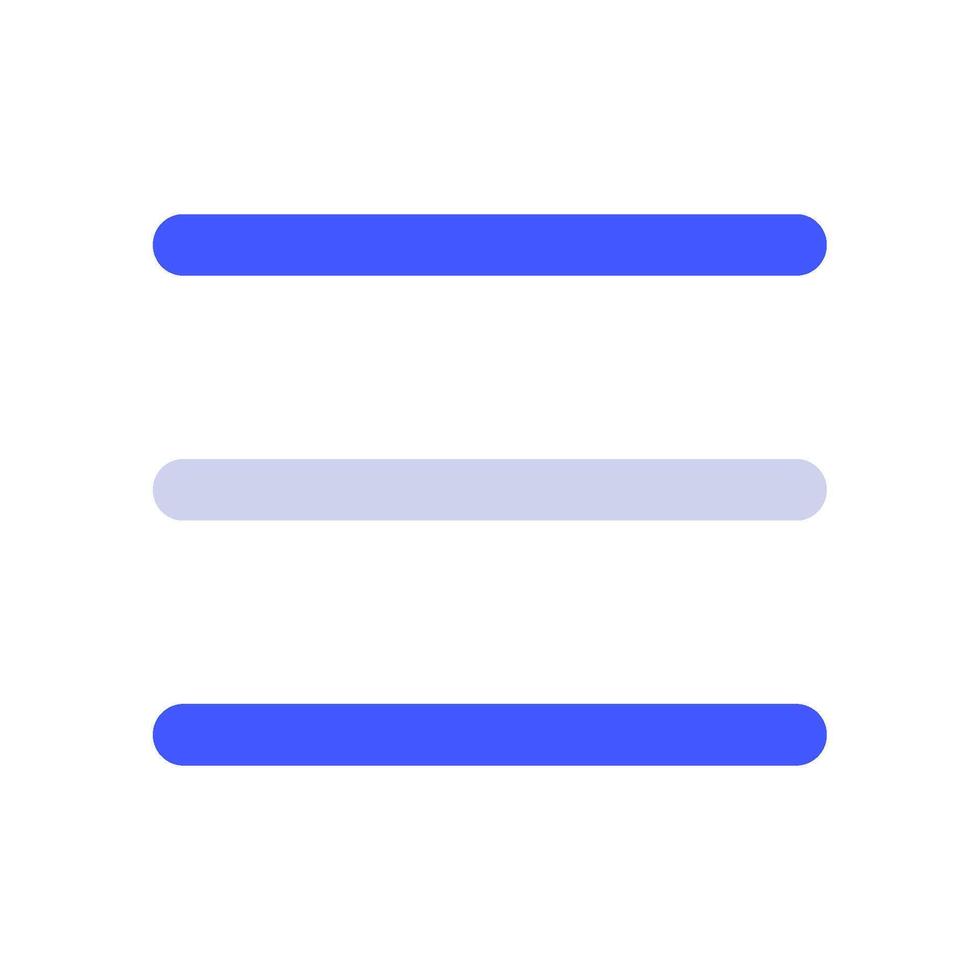 Menu icon for uiux, web, app, infographic, etc vector
