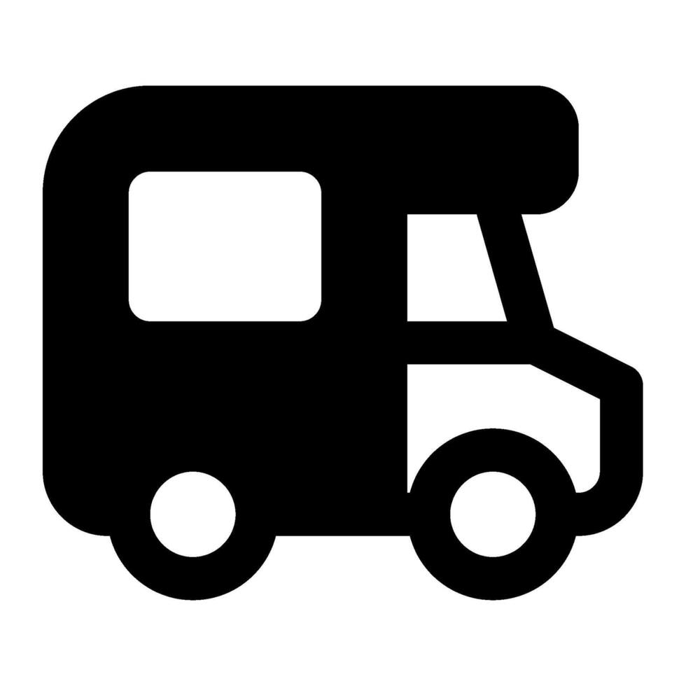 RV icon for web, app, infographic vector