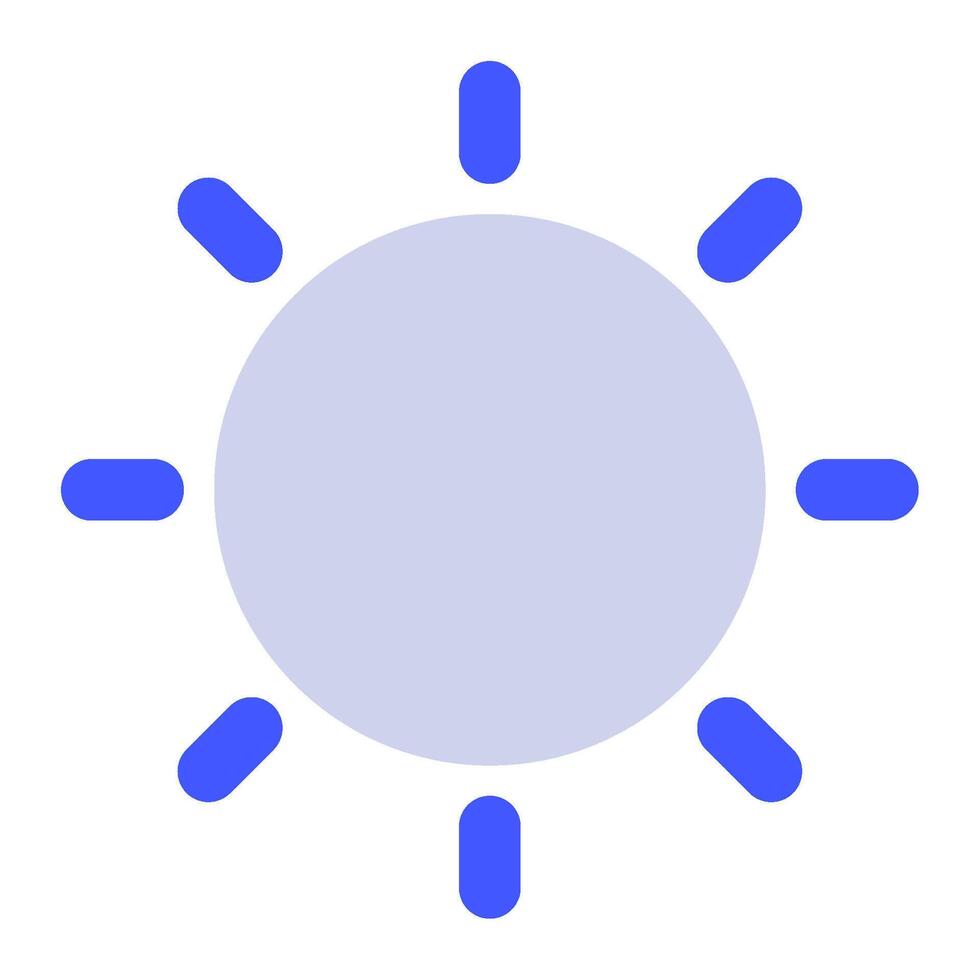 Sun icon for uiux, web, app, infographic, etc vector