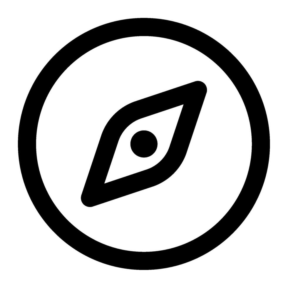 Compass icon for web, app, infographic vector