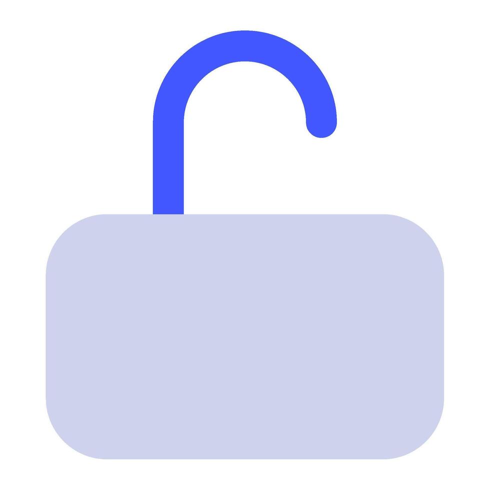 Unlock icon for uiux, web, app, infographic, etc vector