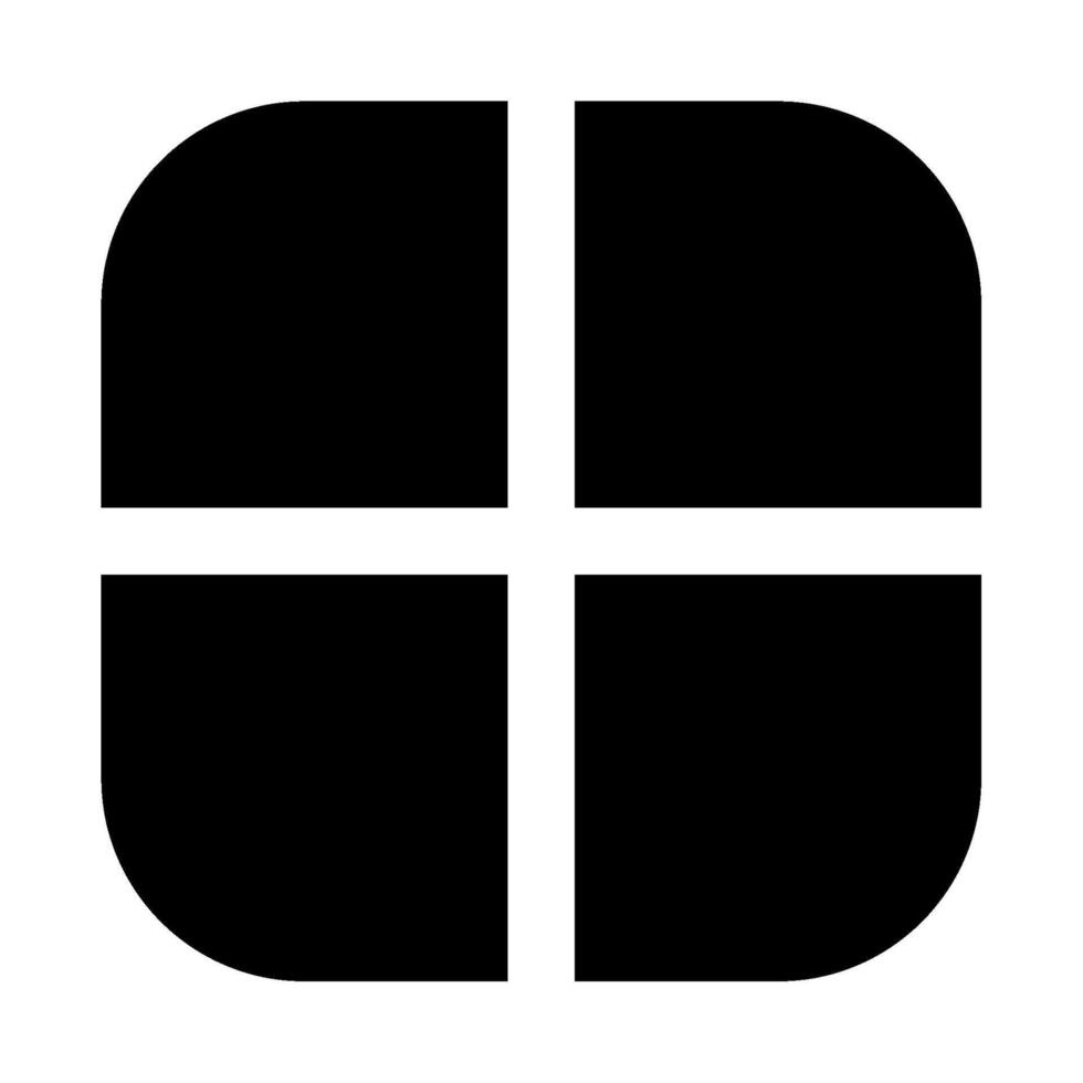 Grid icon for uiux, web, app, infographic, etc vector