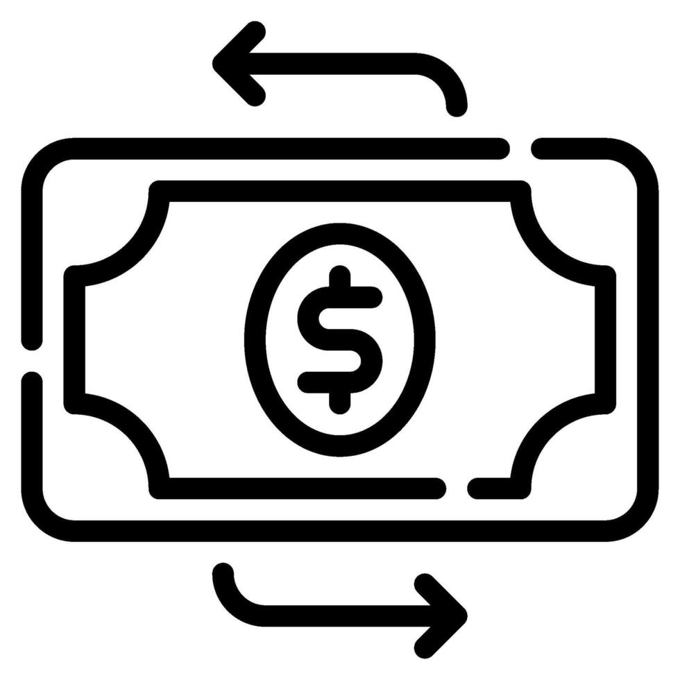 Cash Flow icon for web, app, infographic, etc vector