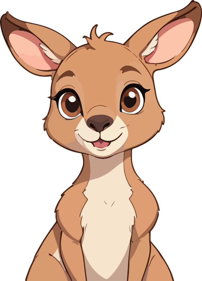 Kangaroo Cartoon Animal Sticker png