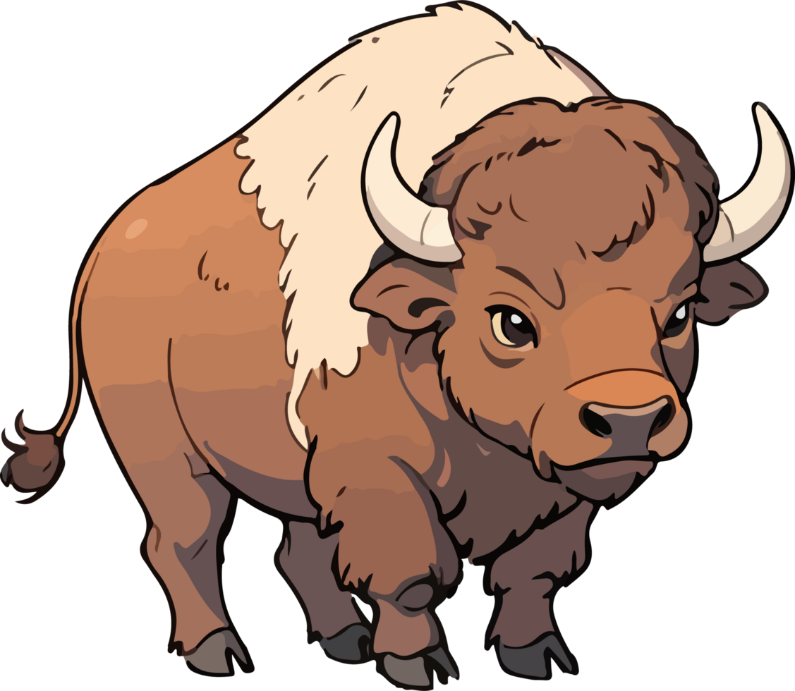 Bison Tier Karikatur Clip Art png