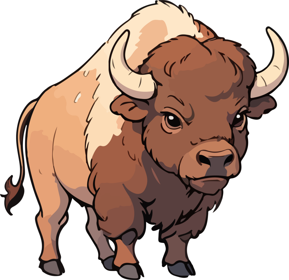 Bison Animal Cartoon Clip png
