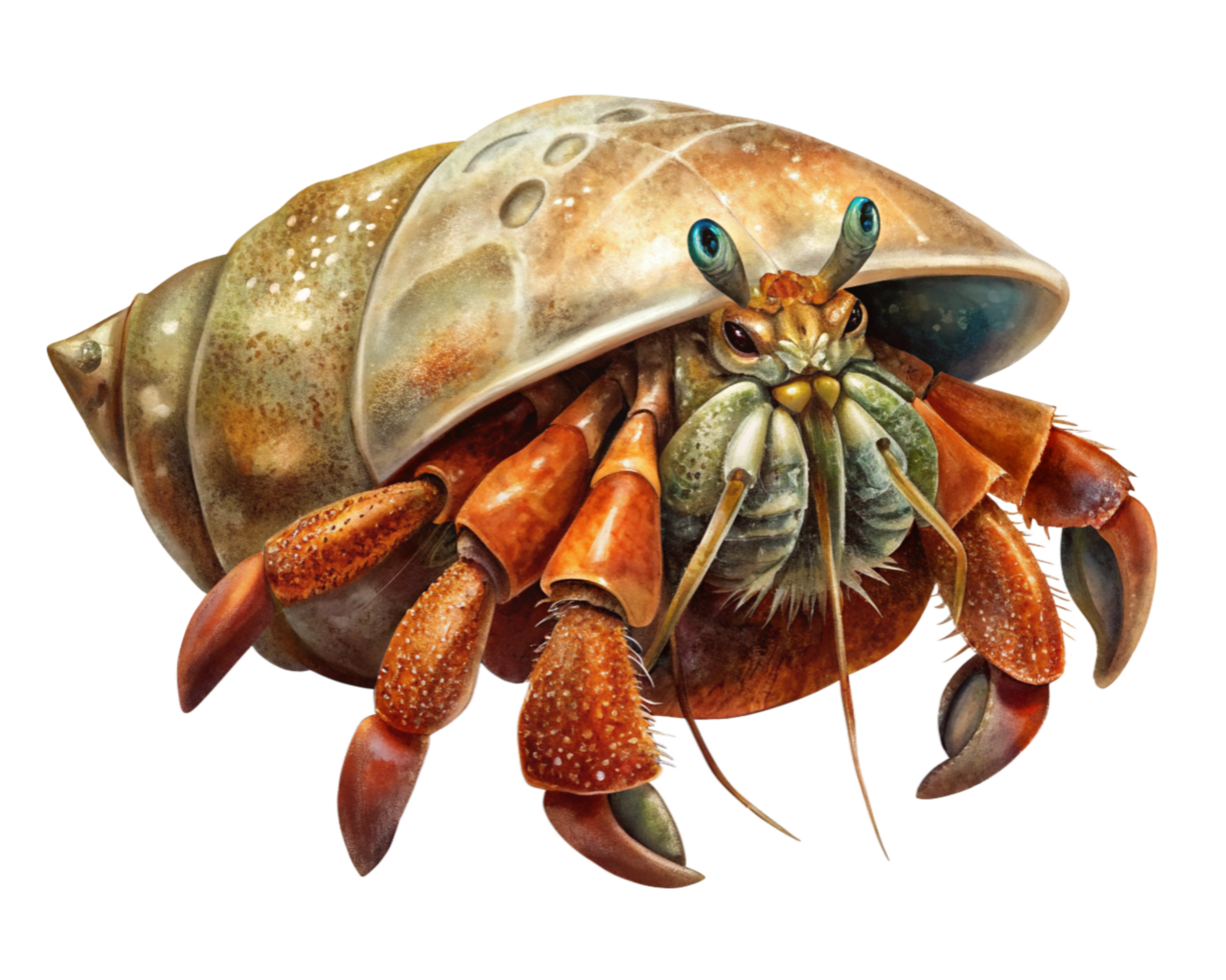 Hermit Crab Sea Creature png