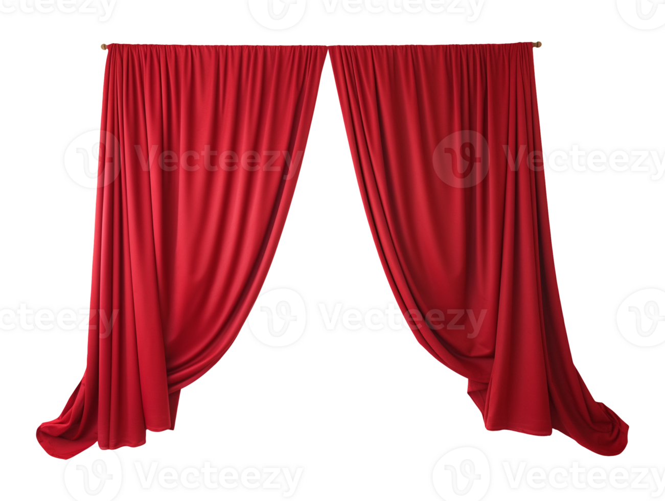 red curtain isolated png