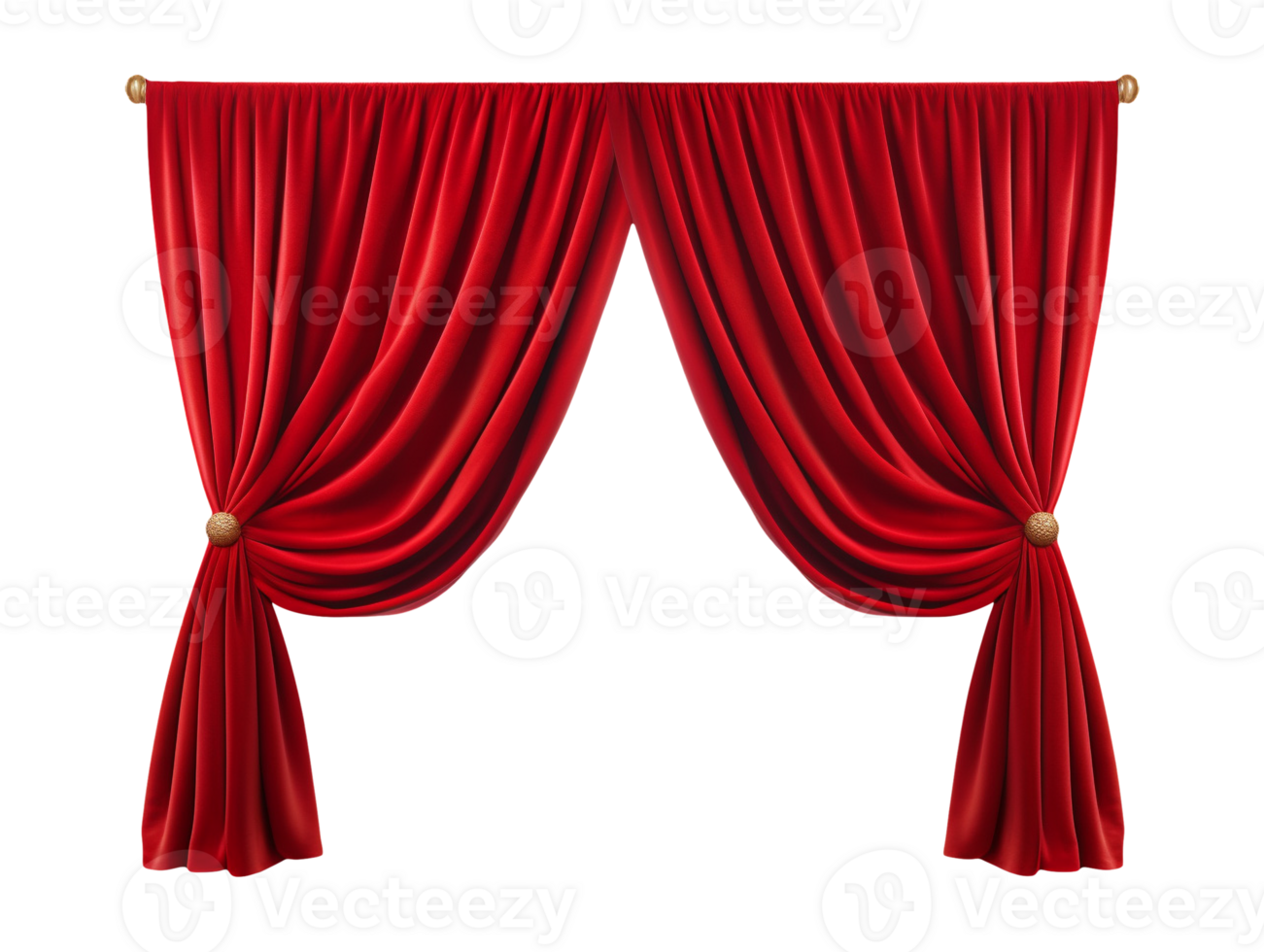 red curtain isolated png