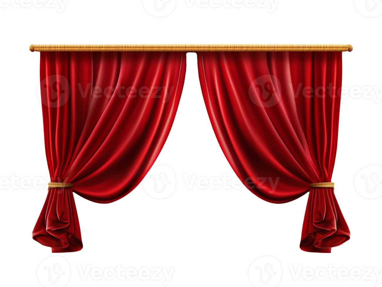 red curtain isolated png