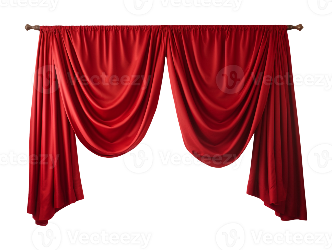 red curtain isolated png