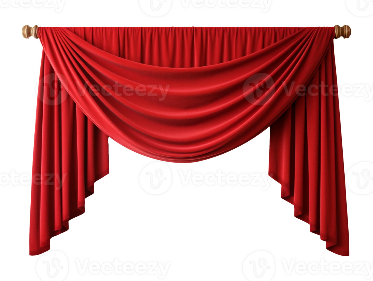red curtain isolated png