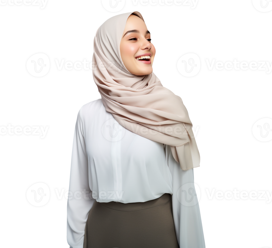 woman wearing a scarf png