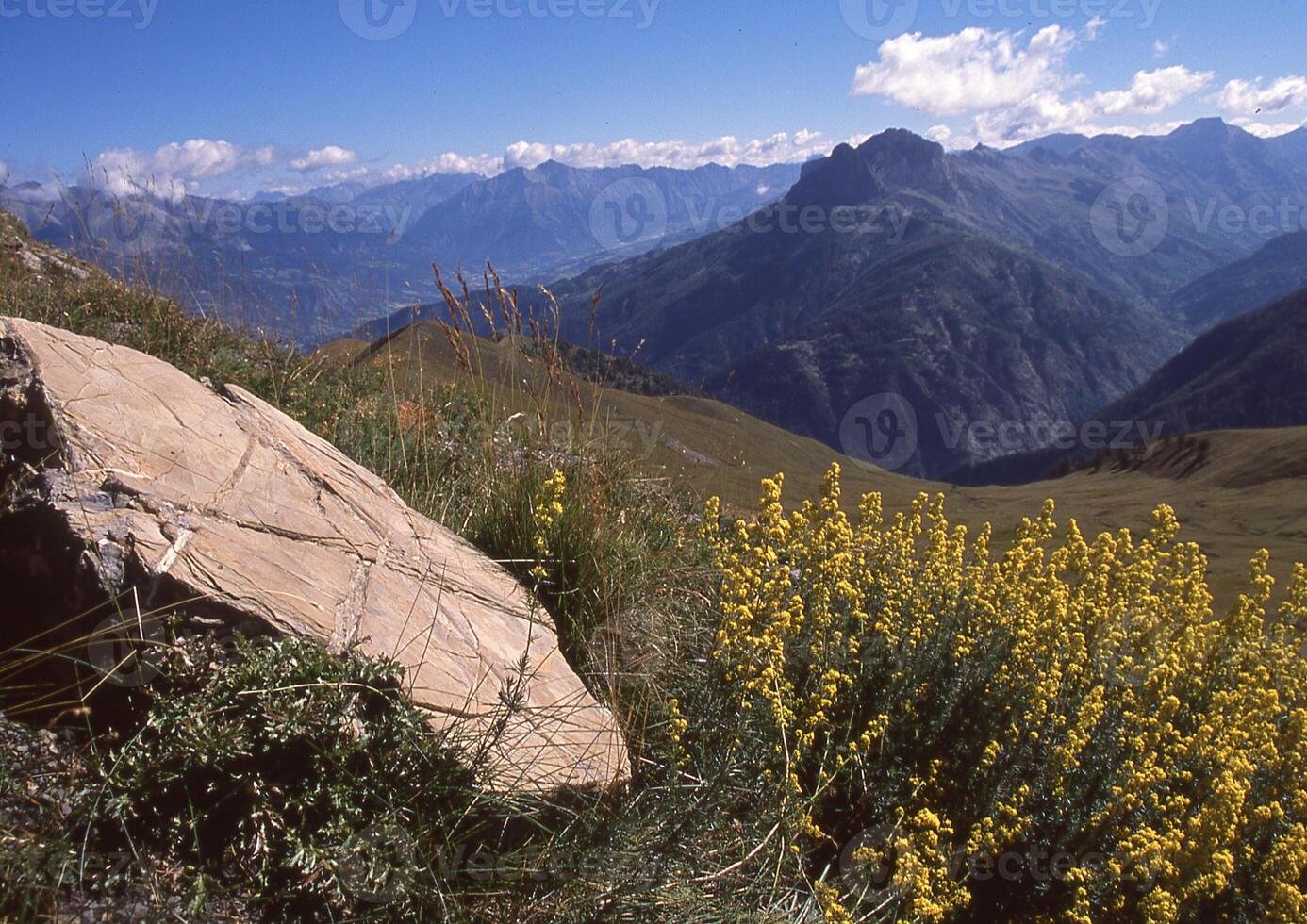 a rock in the foreground photo