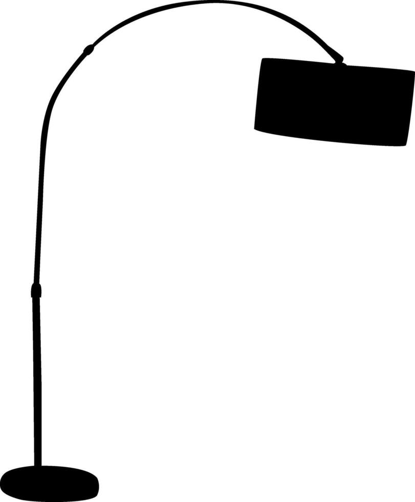 Silhuette lamp, table lamp, wall lamp vector