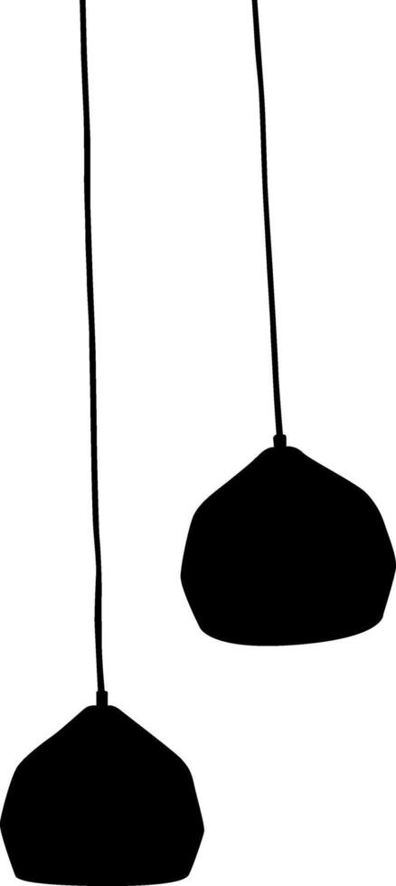 Silhuette lamp, table lamp, wall lamp vector