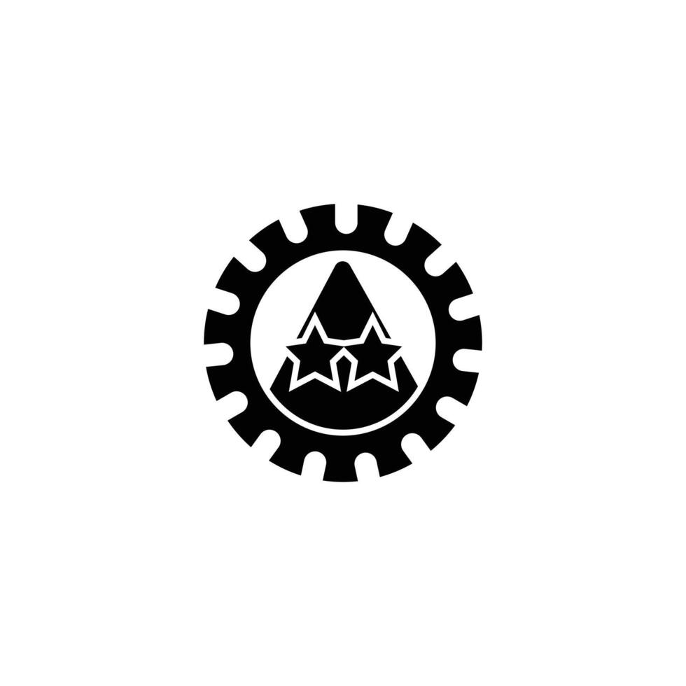 Operations management icon. Solid icon collection. vector