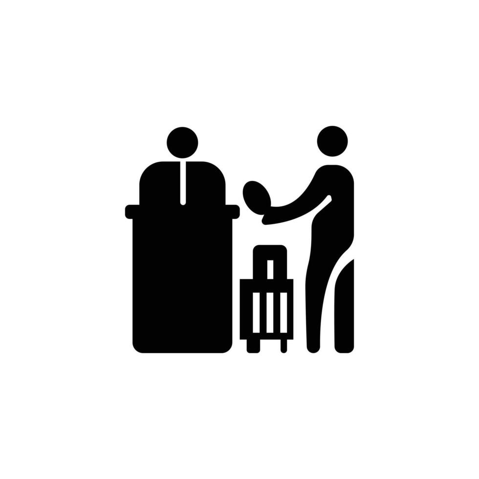 Hotel Thin Line Icon Set vector