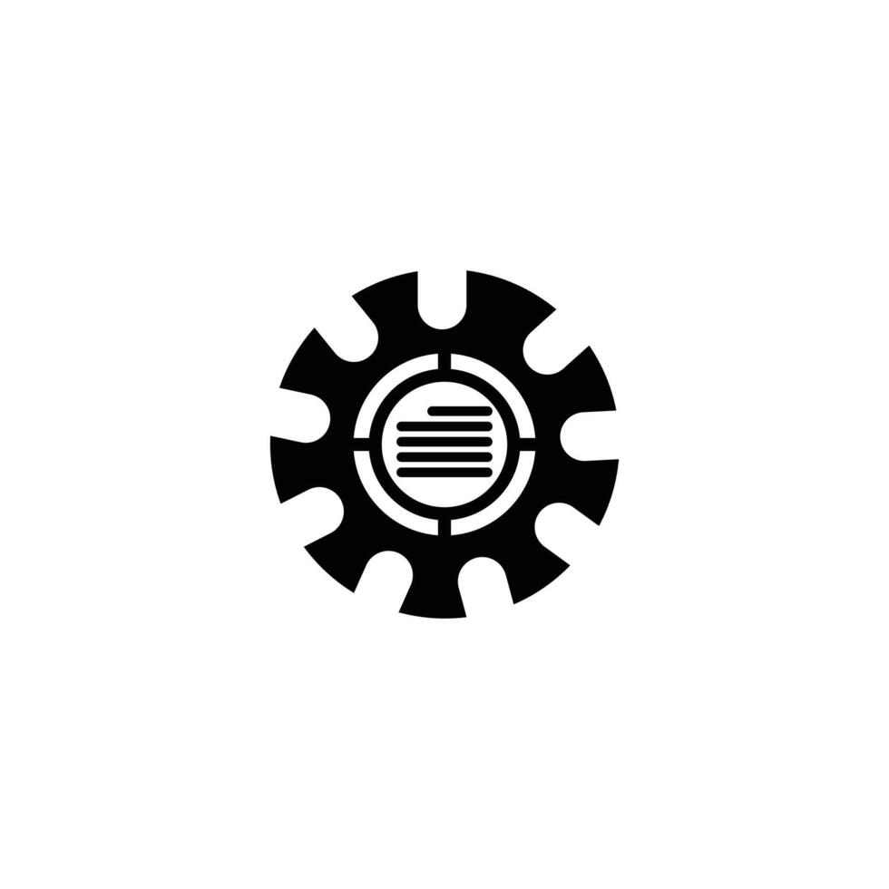 Operations management icon. Solid icon collection. vector