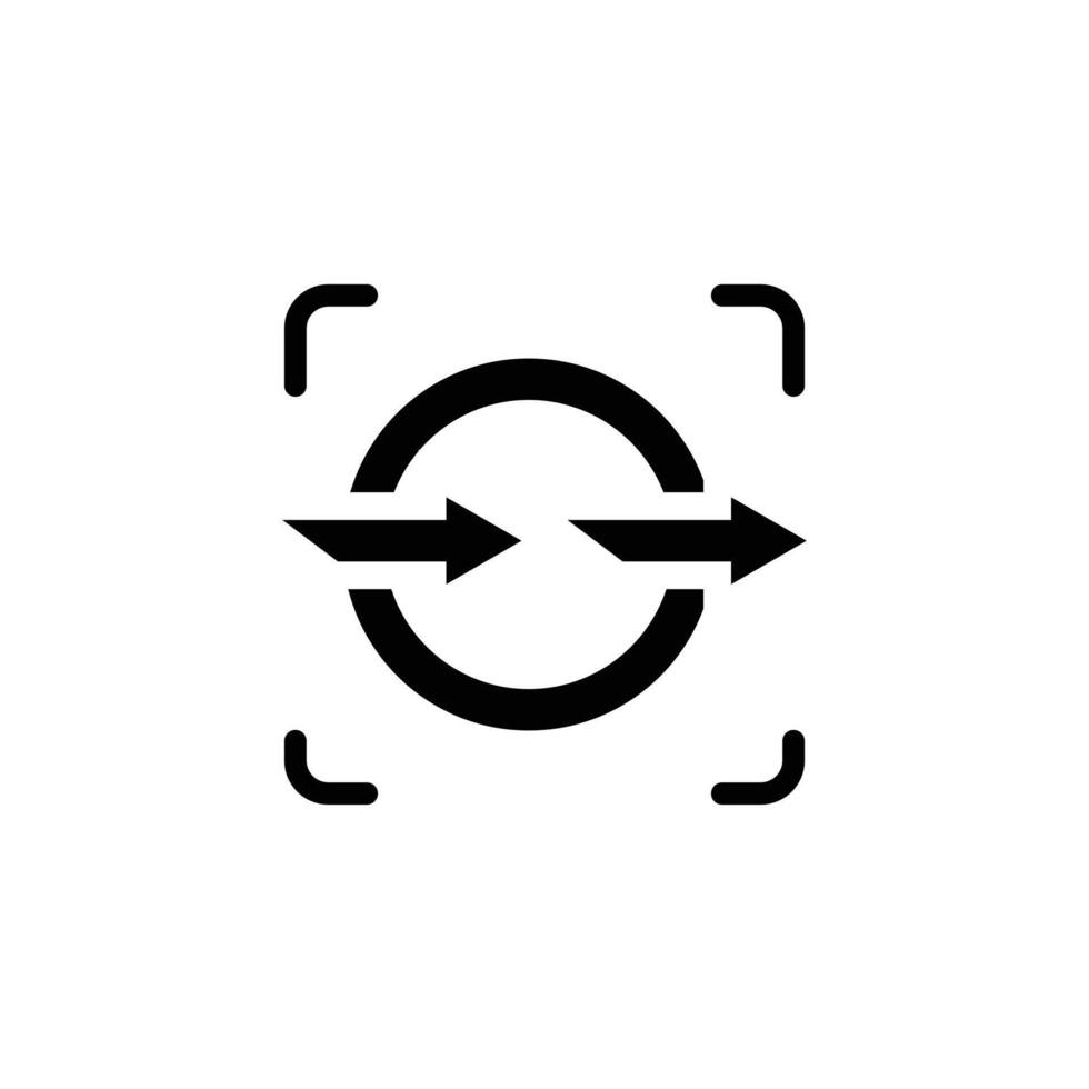 Operations management icon. Solid icon collection. vector