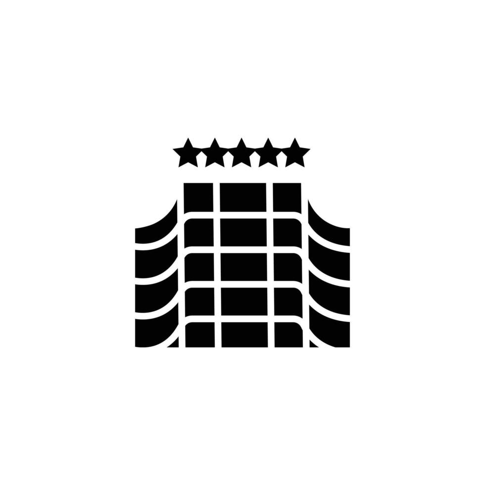 Hotel Thin Line Icon Set vector