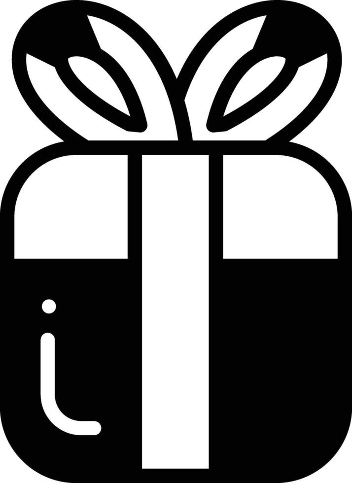 A gift box with a bow on top vector