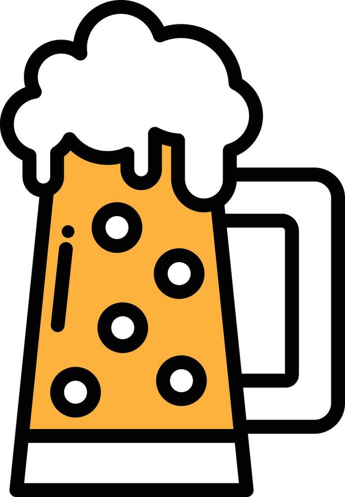 black and white drawing of a mug with foam on top of it vector