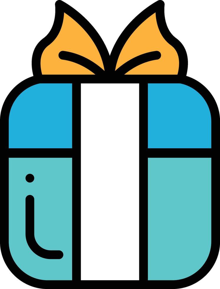 A gift box with a bow on top vector