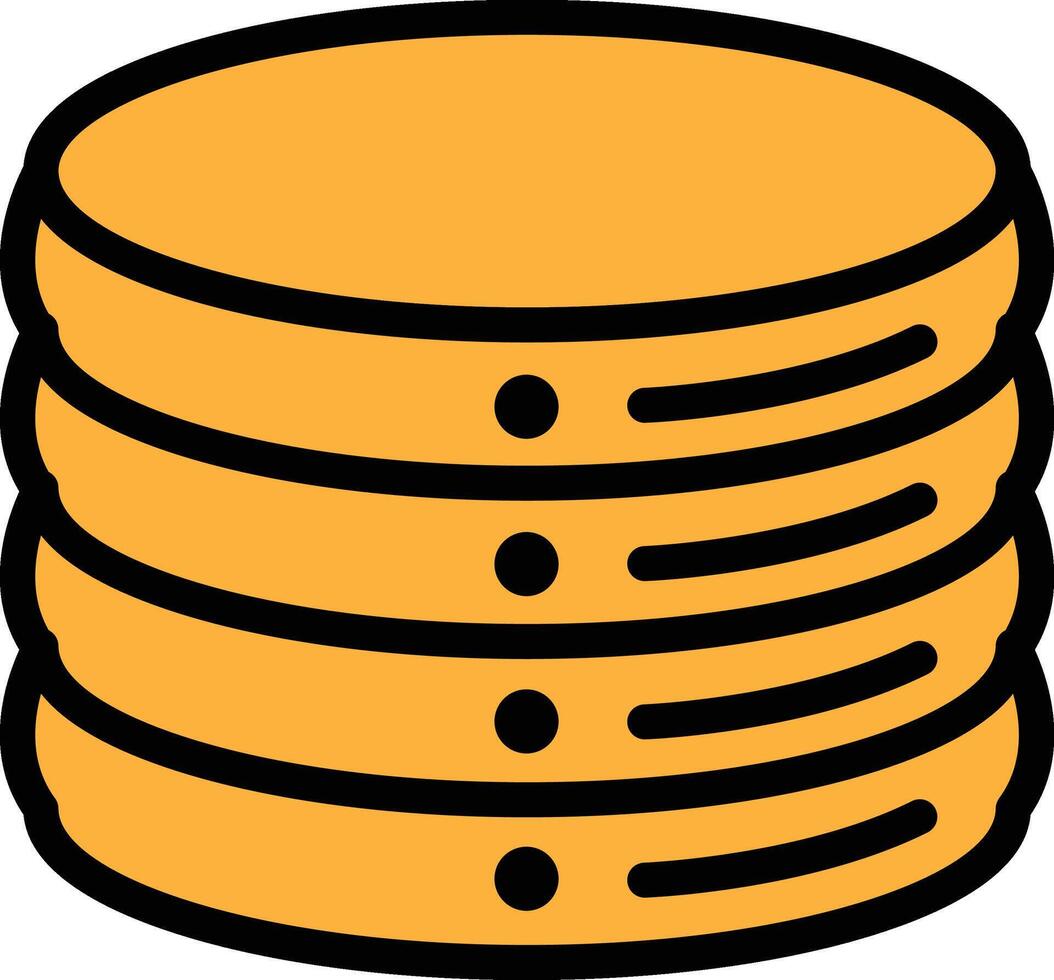 Stack of dollar coins In the concept of business icons vector