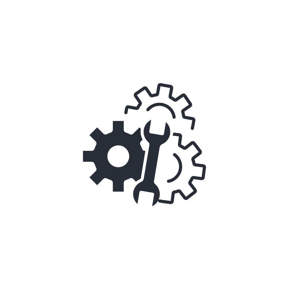 repairing icon. .Editable stroke.linear style sign for use web design,logo.Symbol illustration. vector