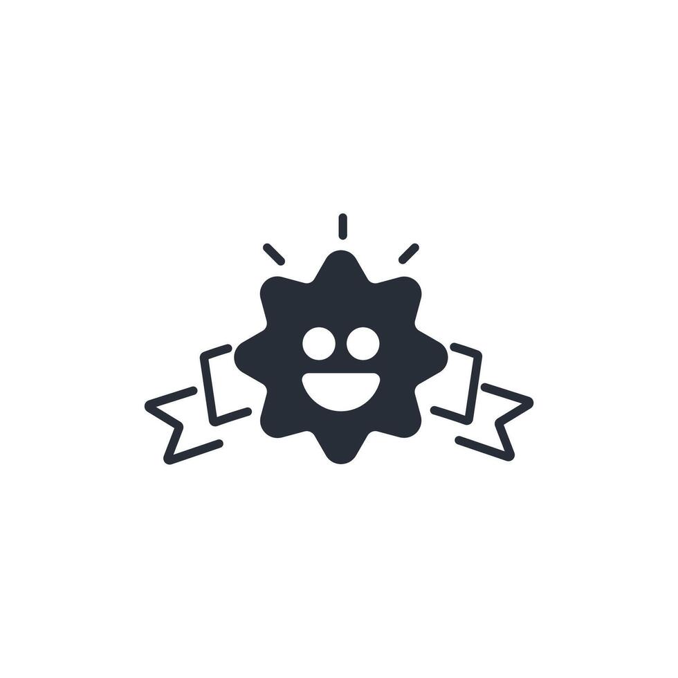 happy icon. .Editable stroke.linear style sign for use web design,logo.Symbol illustration. vector