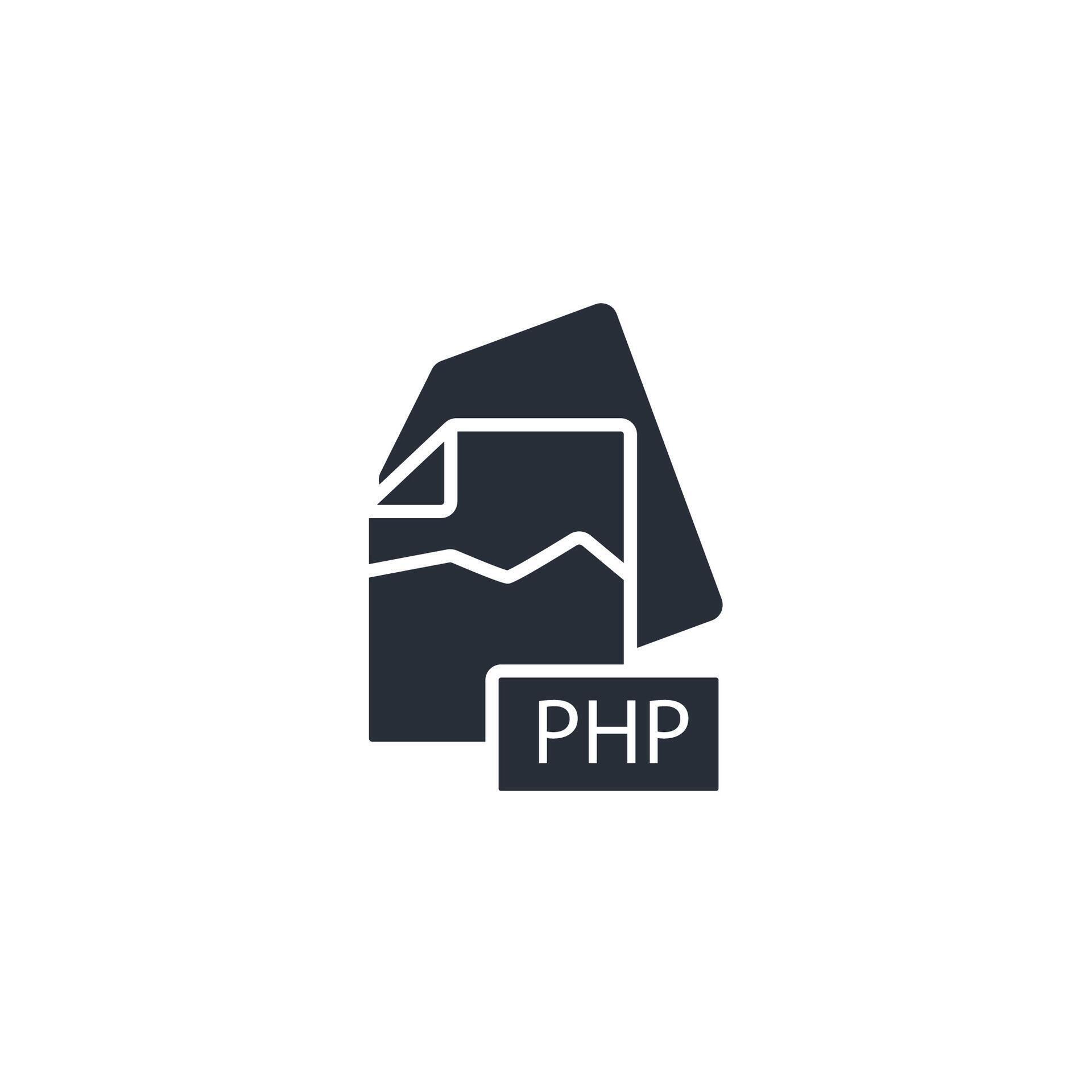 PHP File icon. .Editable stroke.linear style sign for use web design ...