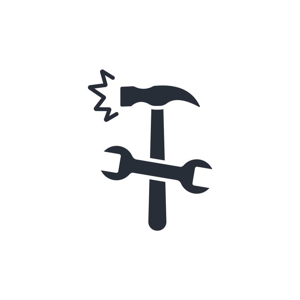 tools icon. .Editable stroke.linear style sign for use web design,logo.Symbol illustration. vector