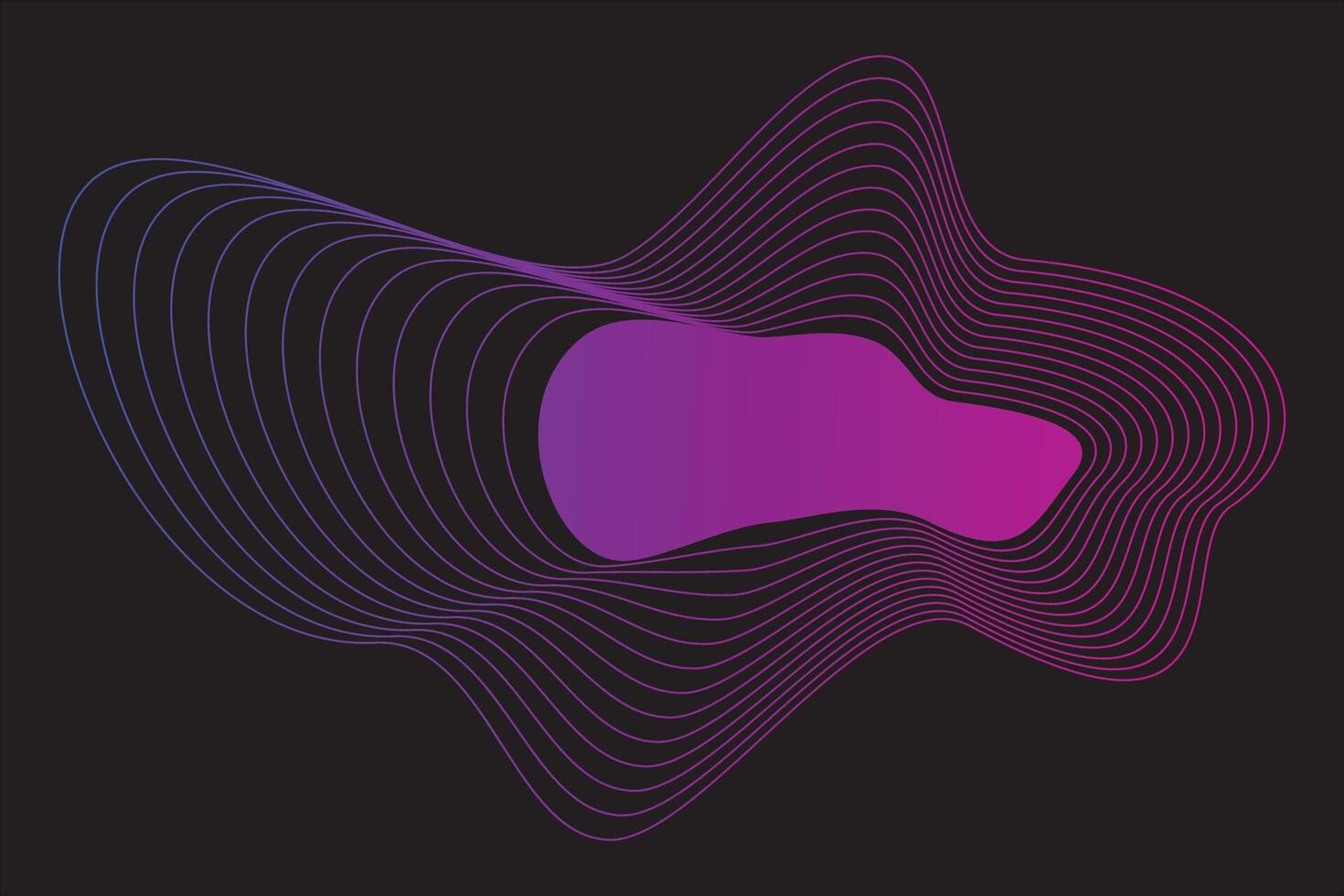 Abstract wave line element vector