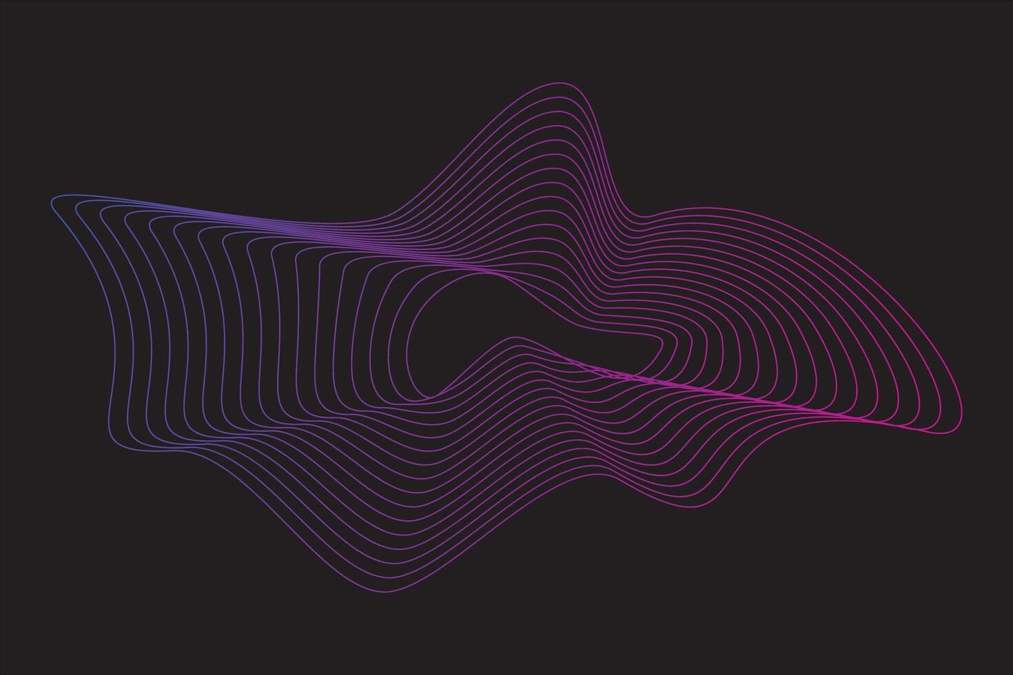 Abstract wave line element vector