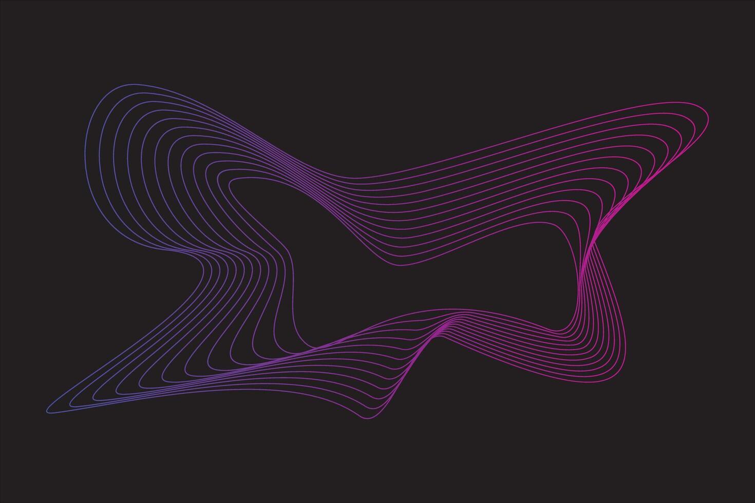 Abstract wave line element vector