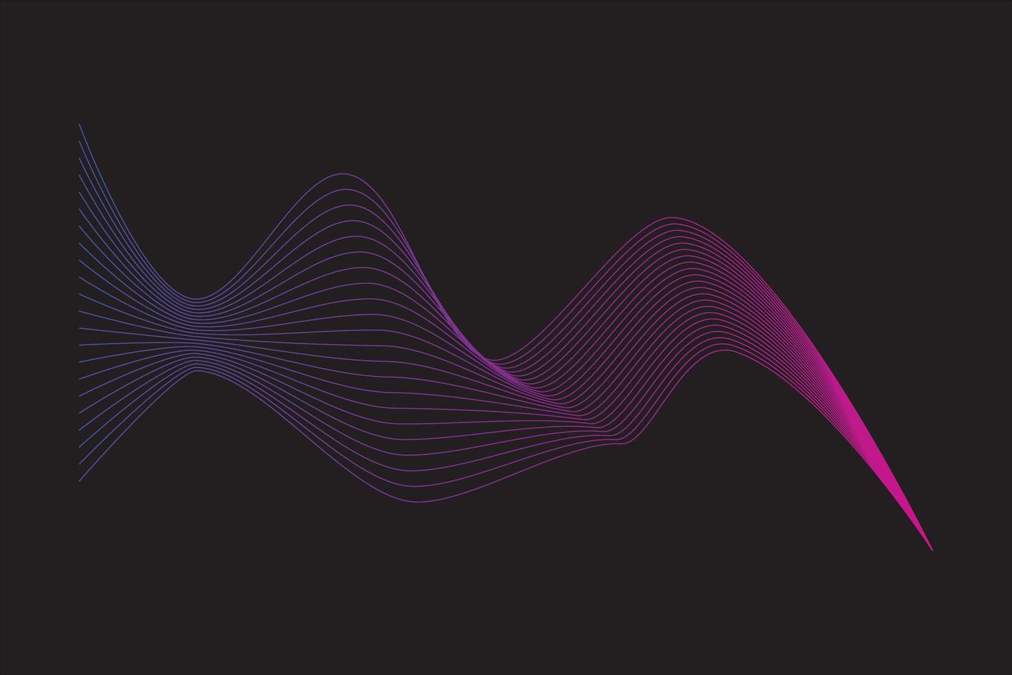 Abstract wave line element vector