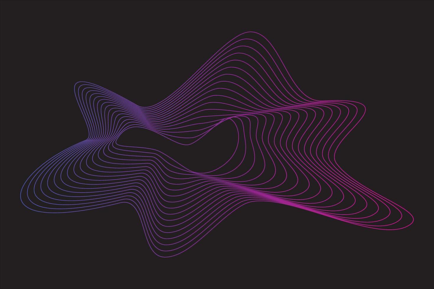 Abstract wave line element vector